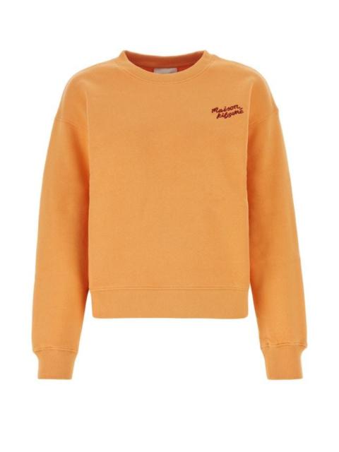 Maison Kitsuné Light orange cotton sweatshirt