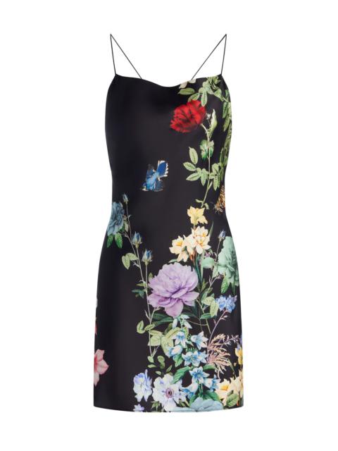 Alice + Olivia HARMONY COWL BACK SLIP DRESS