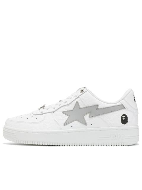 A BATHING APE® (WMNS) A Bathing Ape Bape Sta #3 'White Silver' 0ZXSHW291052LWHE