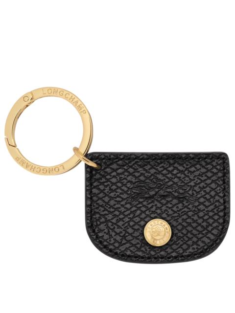 Longchamp Épure Key ring Black - Leather
