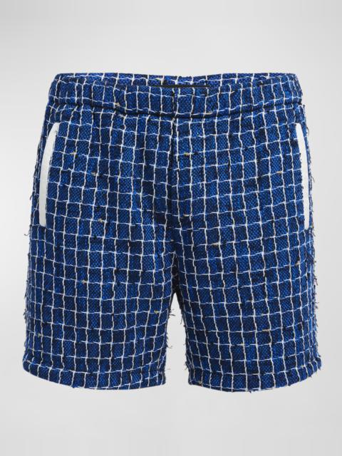 AMIRI Men's Boucle Check Shorts