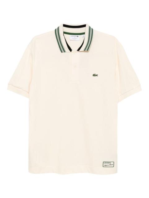LACOSTE logo-embroidered polo shirt