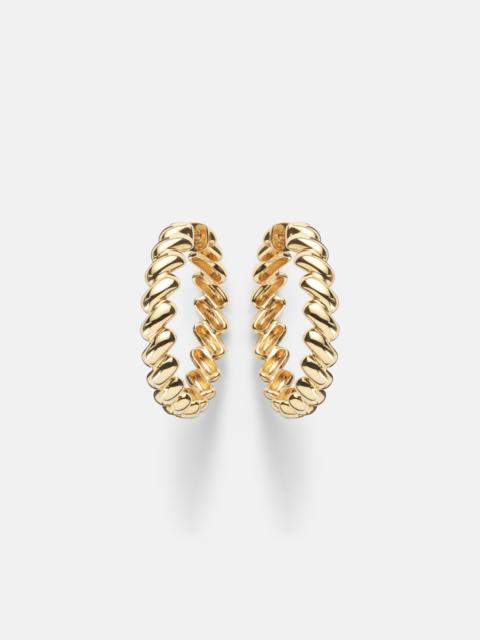 ANITA KO Coil 18kt gold hoop earrings