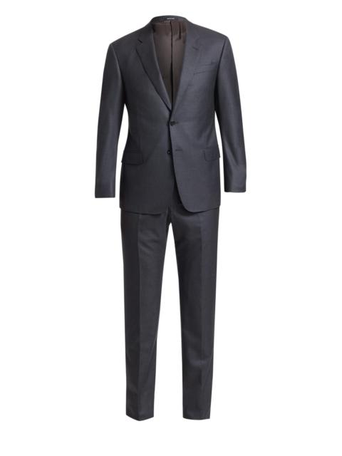GIORGIO ARMANI Men's Wool Suit - Solid Dark