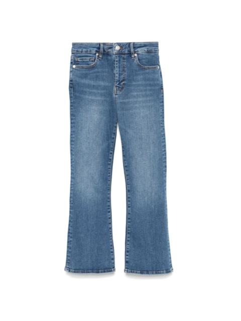 cropped bootcut jeans