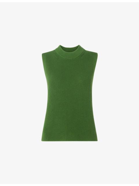 WHISTLES High-Neck Ribbed Cotton Tank