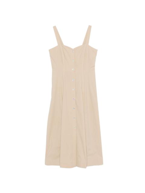 PINKO Monia buttoned sleeveless midi dress