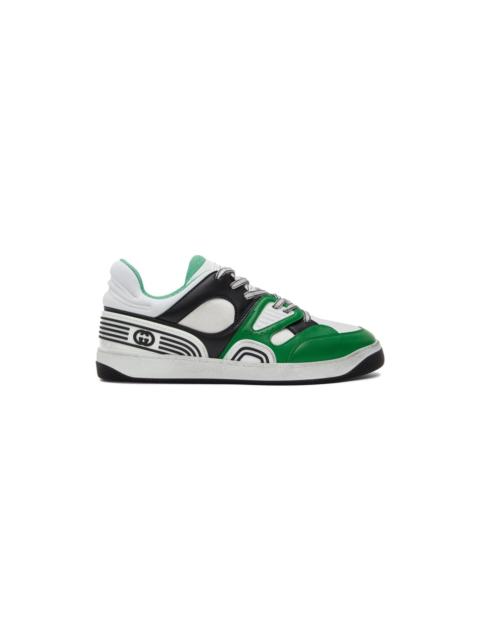 GUCCI Green & Black Basket Sneakers