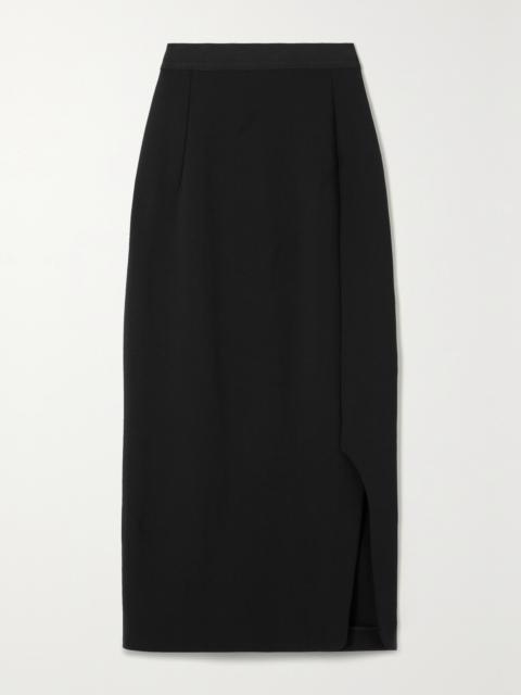 FFORME Sabreen Wool-blend Gabardine Midi Skirt