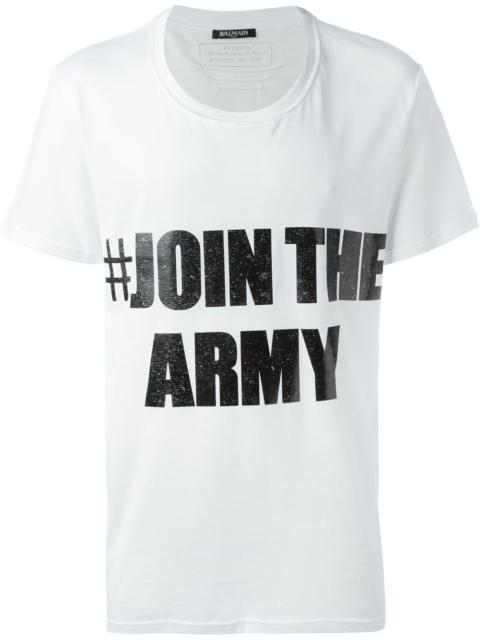 Balmain #Join the Army T-shirt