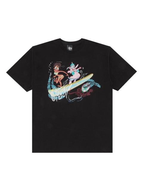 Stussy John K Surf's Up Tee 'Black'