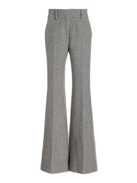 GABRIELA HEARST Rhein Pant in Light Grey Cashmere Linen