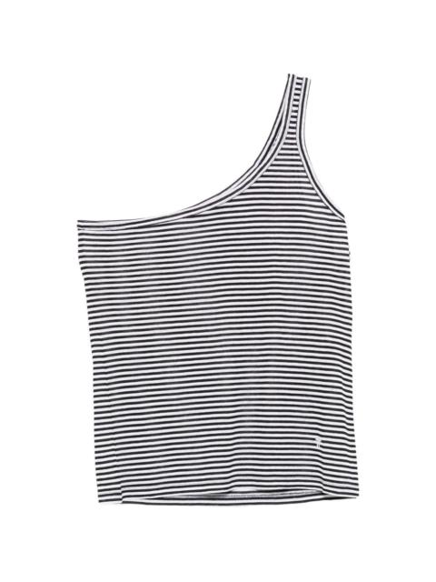 TOM FORD striped one-shoulder top
