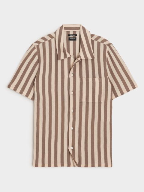 TODD SNYDER Linen-Cotton Knit Shirt