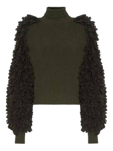 Jean Paul Gaultier The Bouclette high-neck wool sweater