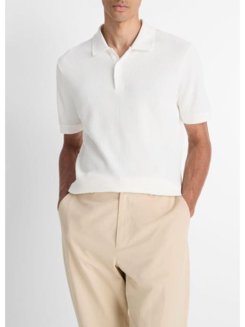 Vince Variegated Pima Cotton Polo Shirt