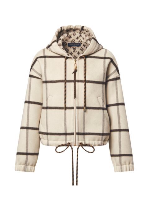 Louis Vuitton Check Motif Hooded Jacket