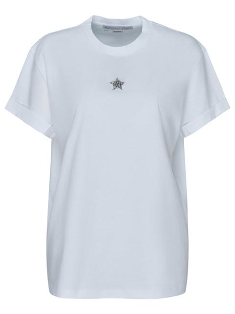 Crystal Mini Star Embroidery T-Shirt