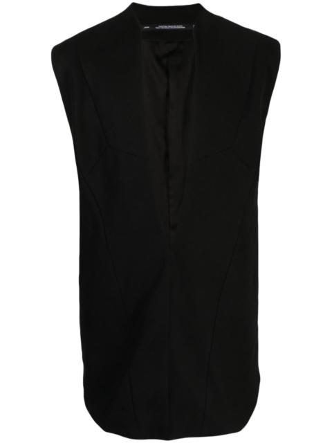 Julius V-neck sleeveless gilet