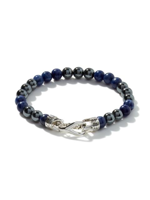 JOHN HARDY Beaded Bracelet, Sterling Silver, Gemstones