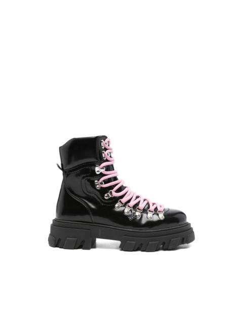 GANNI chunky-sole combat boots