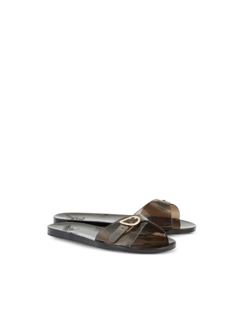 ANCIENT GREEK SANDALS Filia buckle slides