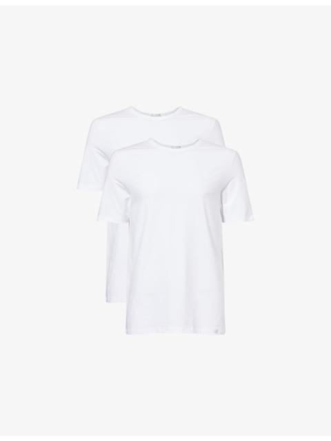 HANRO Cotton Essentials Slim-Fit Stretch-Cotton T-Shirts Pack of Two