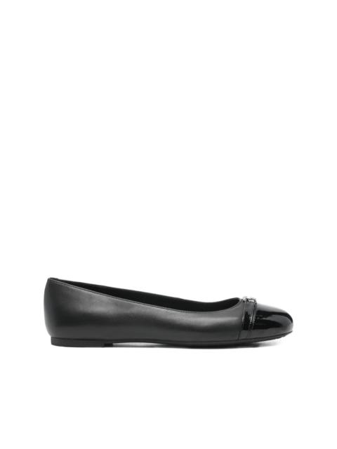 MICHAEL KORS leather ballet flats