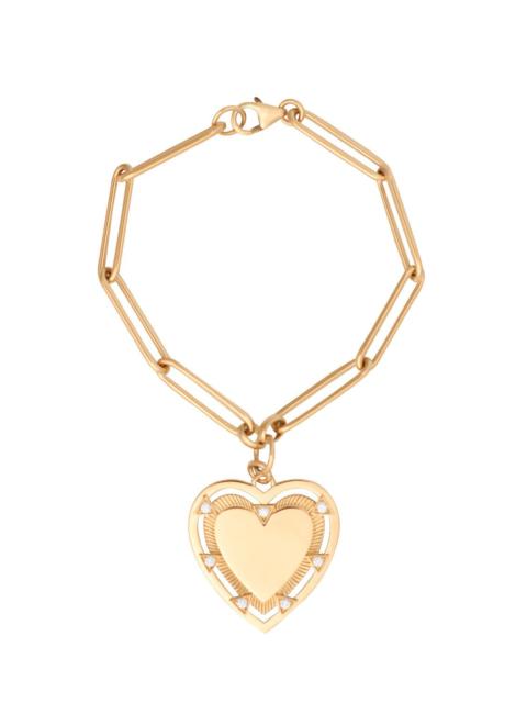 FOUNDRAE Heart Token - Love Extended Clip Chain Bracelet