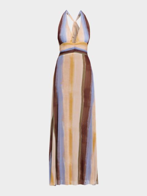 JBQ Sage Halter Maxi Dress