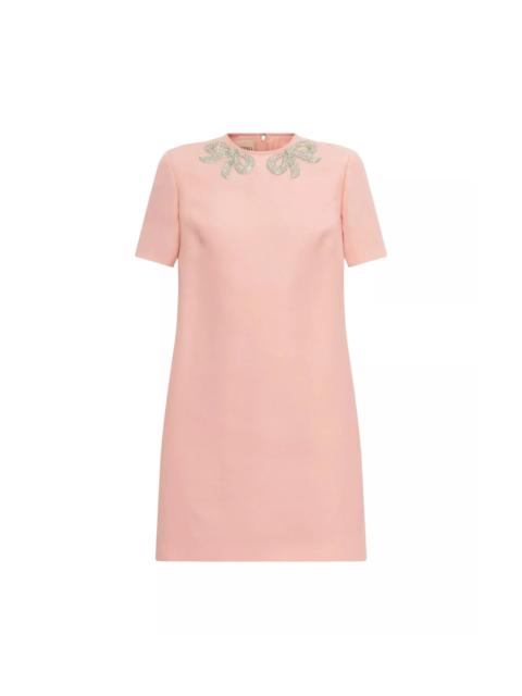 Valentino Embroidered Mini Dress