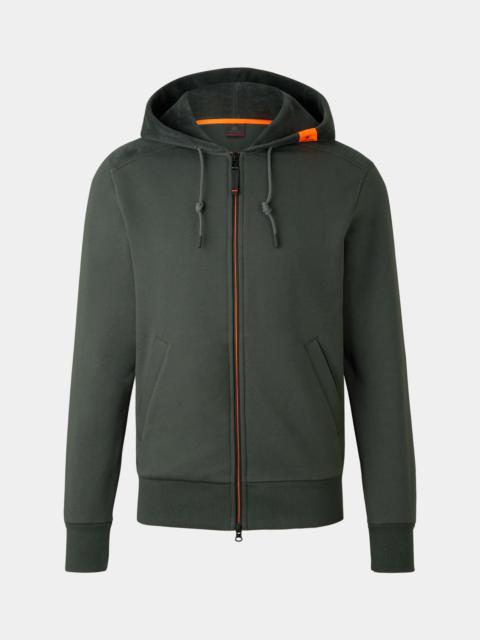 BOGNER Kano Sweatshirt jacket in Dark green