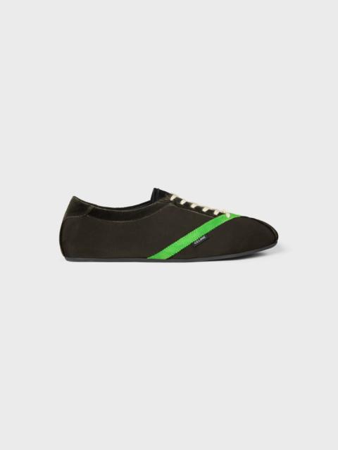 CELINE THE FLAT SNEAKER IN GROS GRAIN, VELVET, SUEDE GOATSKIN AND LAMBSKIN