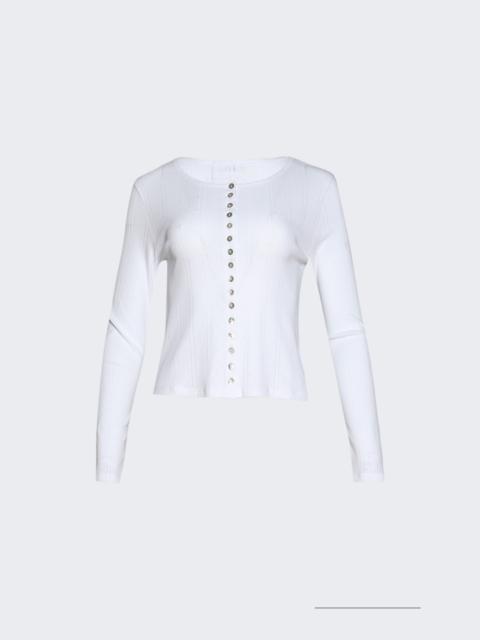 RÓHE Pointelle Cardigan Off White
