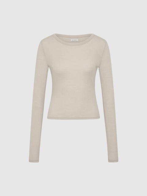 ST. AGNI Baby Wool Long Sleeve Top - Soft Ash