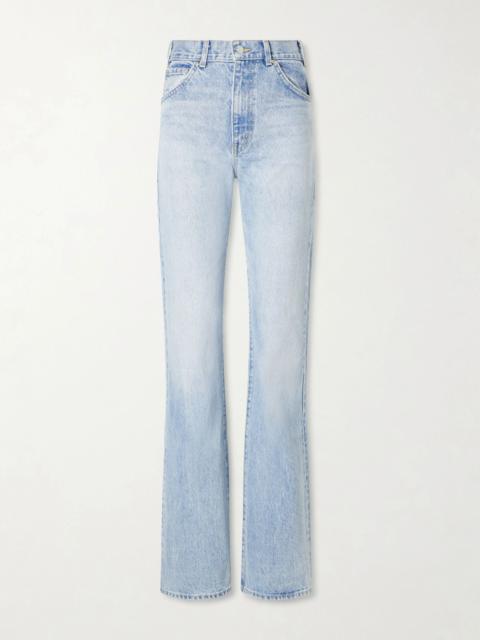 NILI LOTAN Joan high-rise straight-leg jeans Light denim
