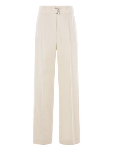 Brunello Cucinelli belted pleated trousers