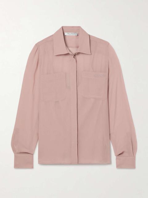 Max Mara Ercole silk-georgette shirt