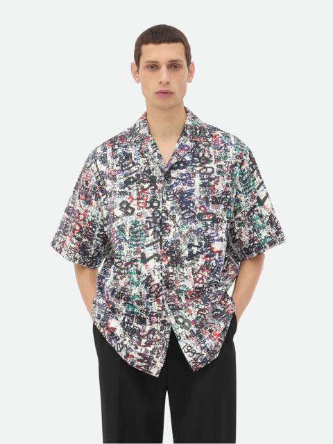 Bottega Veneta Cotton Wool Memory Print Shirt