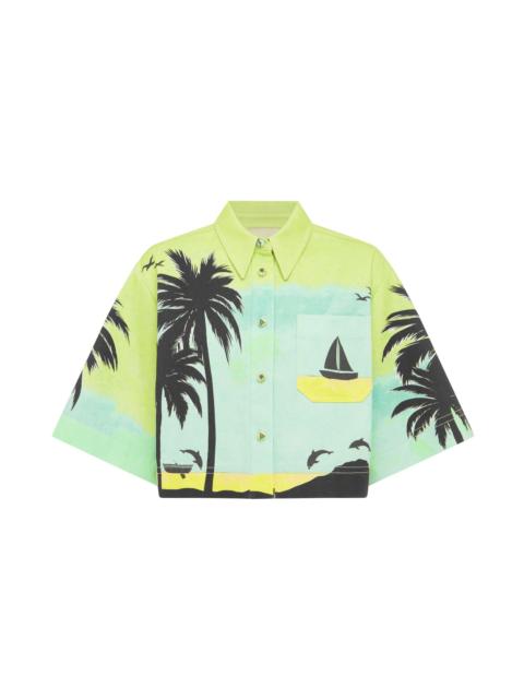ALÉMAIS Sail Away Cropped Shirt