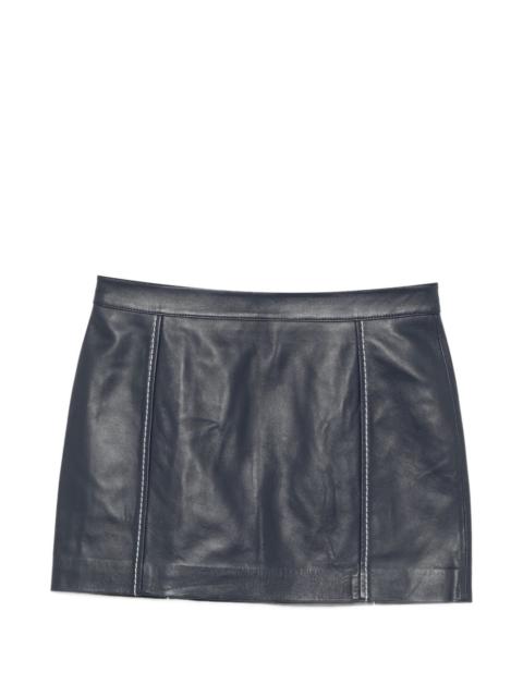 MICHAEL KORS leather mini skirt
