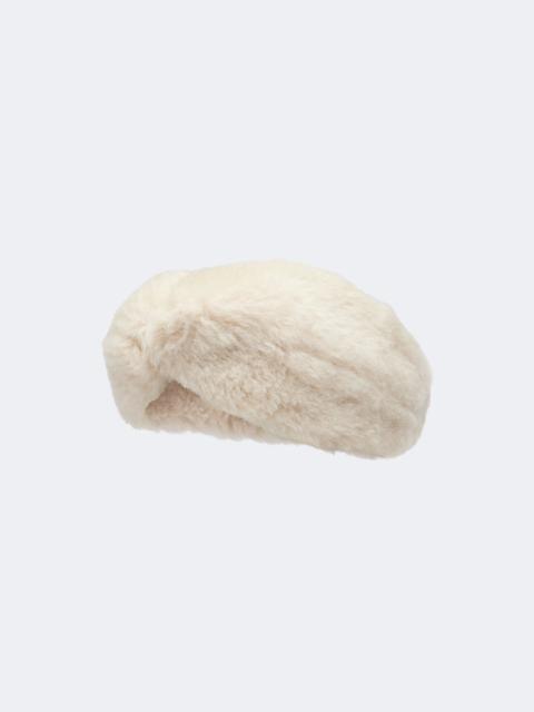 Max Mara Alpaca, wool, and silk teddy headband
