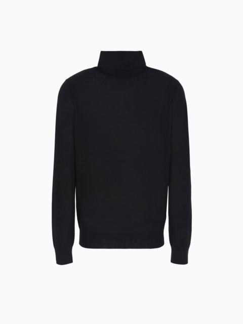 GIORGIO ARMANI Giorgio’s rollneck jumper in cashmere and silk