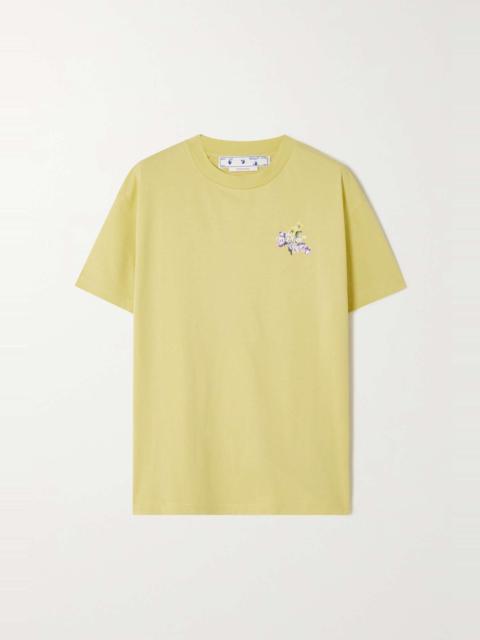 Off-White Printed cotton-jersey T-shirt
