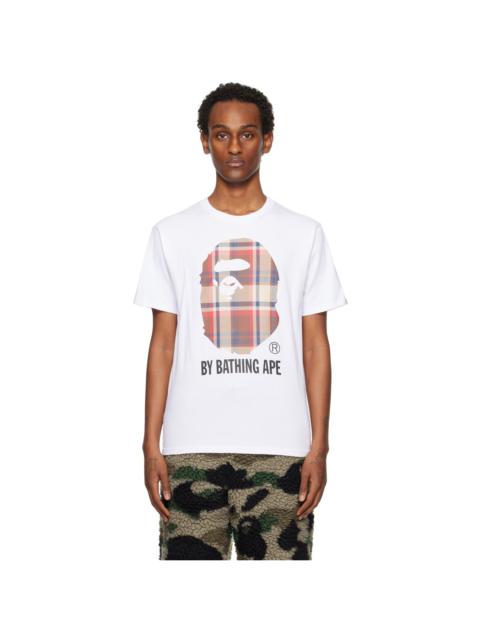 A BATHING APE® White Check T-Shirt