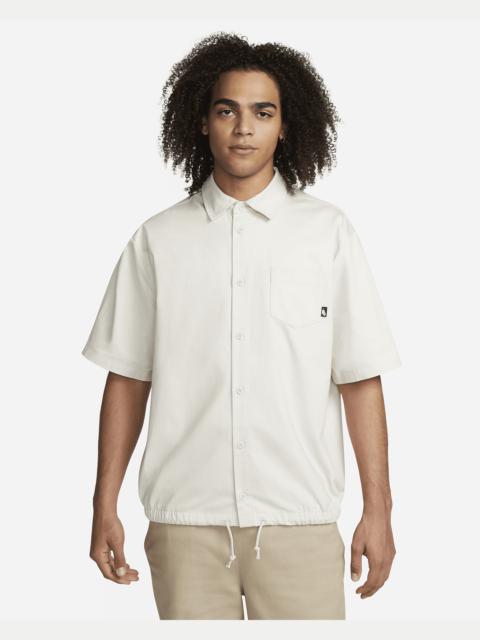 Nike Club Men's Button-Down Short-Sleeve Top