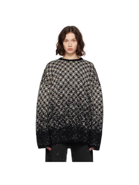 MM6 Maison Margiela Beige Wool & Mohair Sweater