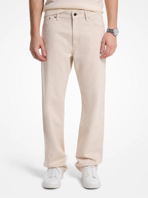 MICHAEL KORS Finn Straight-Fit Stretch Denim Jeans