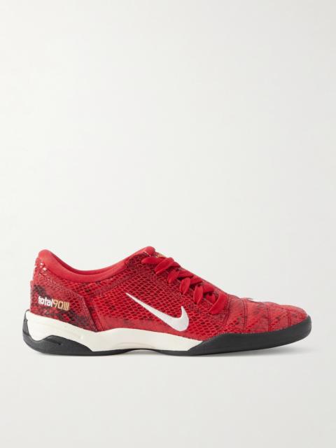 Nike Total 90 Se Embroidered Snake-effect Leather Sneakers