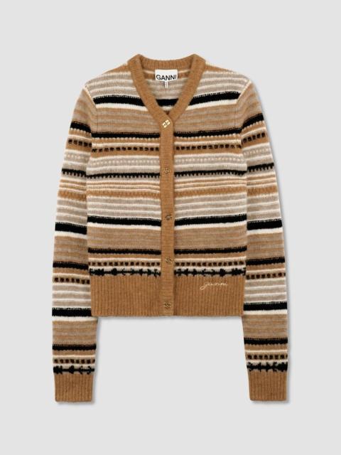 Cardigan Soft Wool Stripe